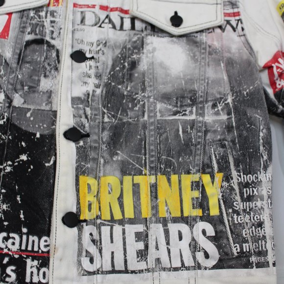 Filles A Papa Denim 2000's Tabloid Jacket - Picture 5 of 13